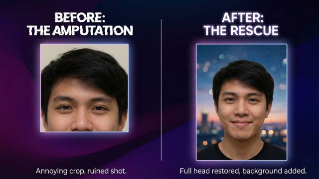 Fixing Bad Composition: Add More Background to Your Photos