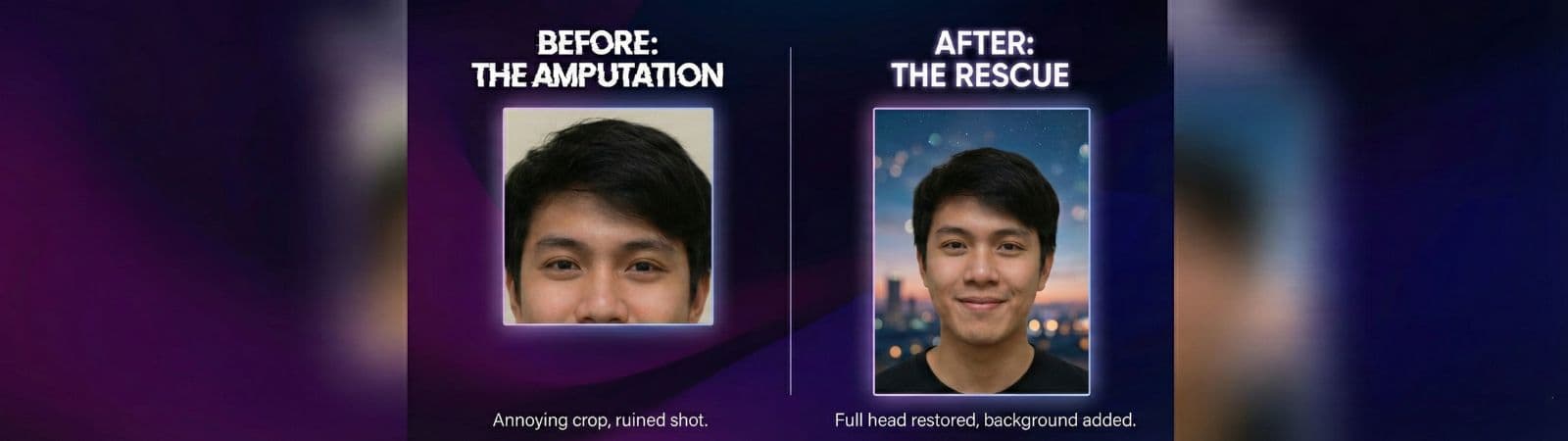 Fixing Bad Composition: Add More Background to Your Photos